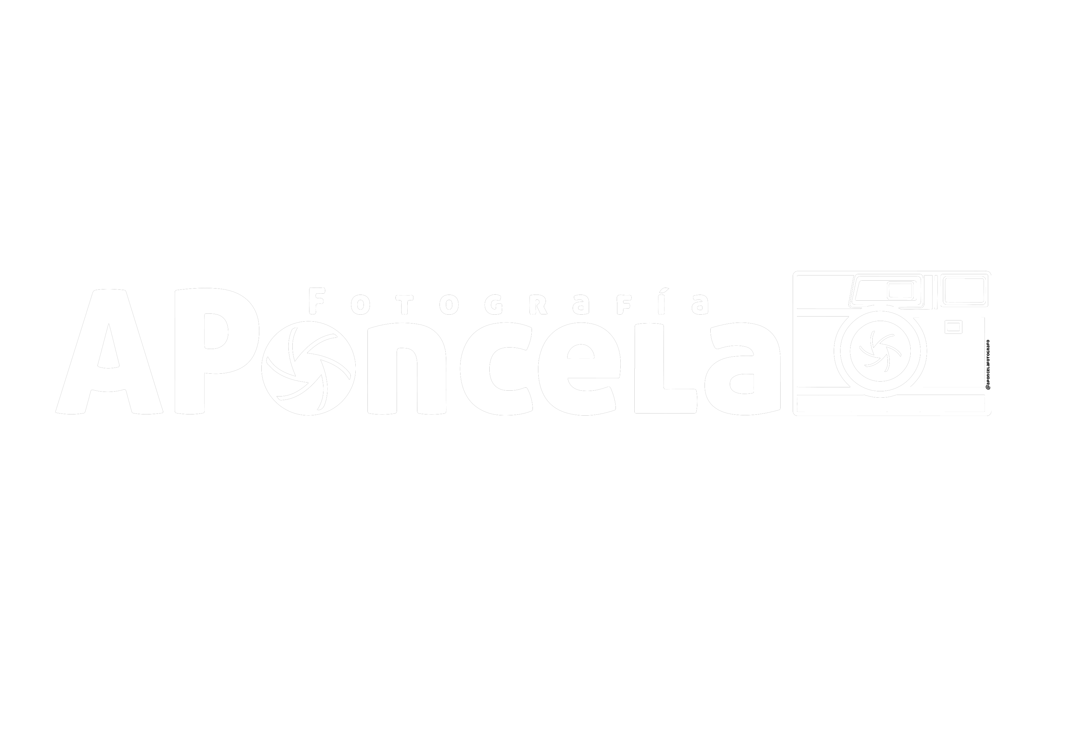 Logo blanco APoncela Fotografía